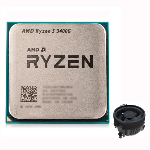 CPU AMD Ryzen 5 3400G MPK + Fan Chính Hãng (No Box) (YD3400C5FHSPK) | AM4, 4 nhân/8 luồng, Max 4.2GHz