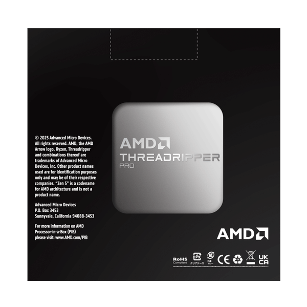  CPU AMD Ryzen Threadripper PRO 9995WX | sTR5, 96 nhân/192 luồng, Max 5.4 GHz 