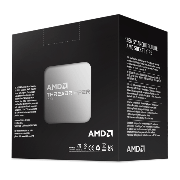  CPU AMD Ryzen Threadripper PRO 9995WX | sTR5, 96 nhân/192 luồng, Max 5.4 GHz 