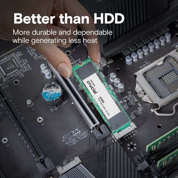  Ổ cứng SSD Crucial E100 1TB | PCIe Gen4 x4 NVMe, M.2 2280 (CT1000E100SSD8) 