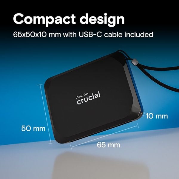  Ổ cứng SSD di động Transcend Portable X9 1TB | USB 3.2 Gen 2, External Portable (CT1000X9SSD9) 