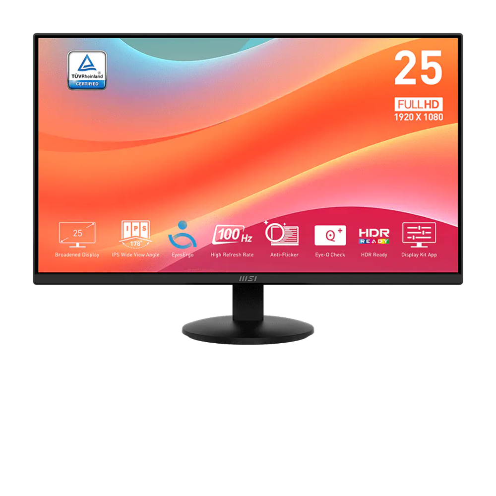 [Cũ] Màn Hình Msi Pro MP252L (24.5" / Fhd / Ips / 100Hz / 1Ms / Hdmi+Dp) | BH 3T STAR