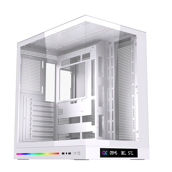  Thùng máy XIGMATEK Cloud Digital ATX (EN90755) (Không Kèm Fan) | E-ATX/ATX, Trắng 