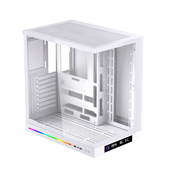 Thùng máy XIGMATEK Cloud Digital ATX (EN90755) (Không Kèm Fan) | E-ATX/ATX, Trắng 