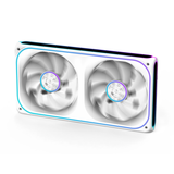  Quạt tản nhiệt PC Centaur Gustcen CG-240 ARGB (Sync Main) | Gió Ngược, Kit 2 Fan 120mm, 2200 RPM, 110 CFM, Trắng 