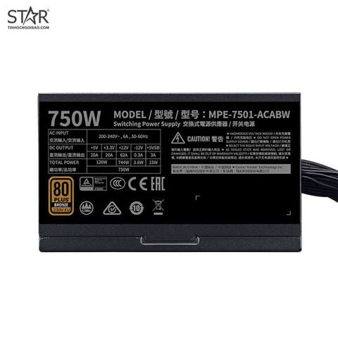  [Cũ] Nguồn máy tính 750W Colomaster | BH 3T STAR 
