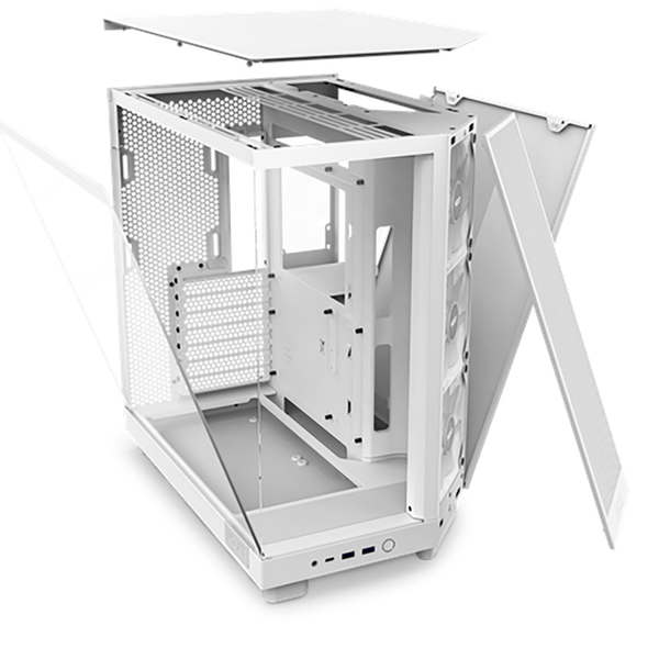  Thùng máy NZXT H6 Flow RGB - Trắng 