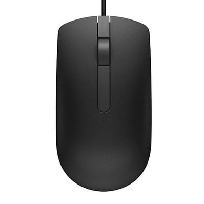 Chuột văn phòng Dell MS116 | Có dây, 1000 DPI, 105g, Đen