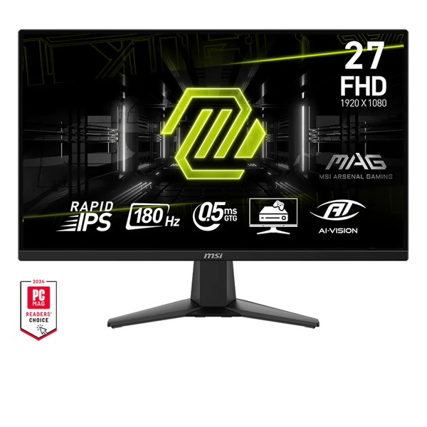  [Cũ] Màn hình Gaming MSI MAG 275F (27" / Fhd / Ips / 180Hz / B.5Ms / 250Nits / Hdmi+Dp / Phẳng) | BH 3T STAR 