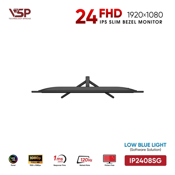  [Cũ] Màn hình Văn Phòng VSP IP2408SG (24" Fhd Ips 120Hz 1Ms Hdmi+Card màn hình) | BH 3T STAR 