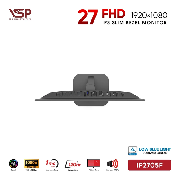  [Cũ] Màn hình Văn Phòng VSP IP2705F (27" Fhd Ips 120Hz Speaker) | BH 3T STAR 