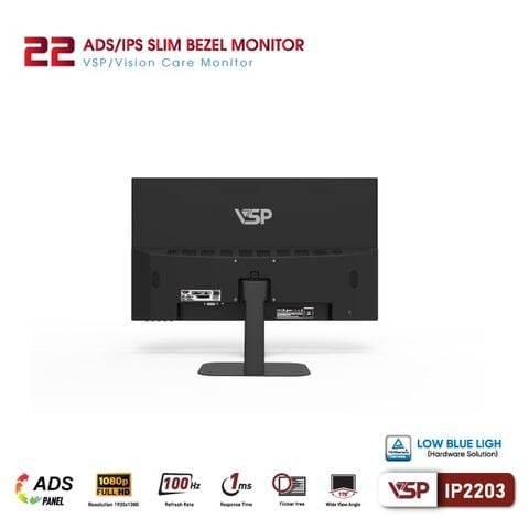  [Cũ] Màn hình Văn Phòng VSP IP2203 (21.45 Inch / Fhd / Ips / 75Hz / 5Ms) | BH 3T STAR 