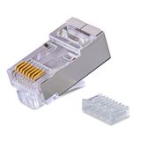  Đầu mạng Aptek Cat 6E FTP RJ45 Plug (602-02001) | Chống nhiễu, 100 cái/bịch 