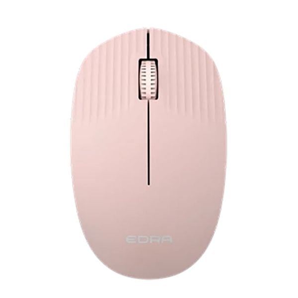  Chuột văn phòng EDRA EM608W | Wireless 2.4Ghz, 1000 DPI, 47g, Hồng 