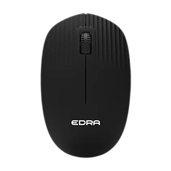  Chuột văn phòng EDRA EM608W | Wireless 2.4Ghz, 1000 DPI, 47g, Đen 