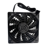  Quạt tản nhiệt PC OEM A1225L 12S | 120mm, Không LED, Hiệu năng cao, Khung lưới bảo vệ, 4Pin PWM, Đen 