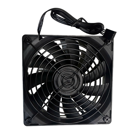 Quạt tản nhiệt PC OEM A1225L 12S | 120mm, Không LED, Hiệu năng cao, Khung lưới bảo vệ, 4Pin PWM, Đen