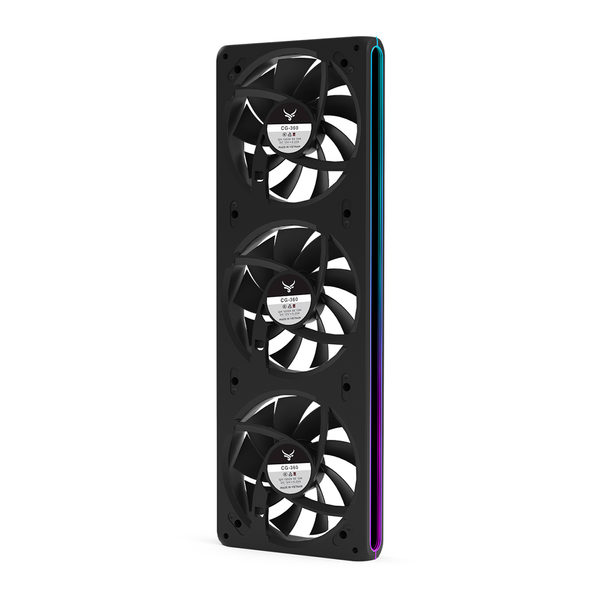  Quạt tản nhiệt PC Centaur Gustcen CG-360 ARGB (Sync Main) | Gió Ngược, Kit 3 Fan 120mm, 2200 RPM, 165 CFM, Đen 