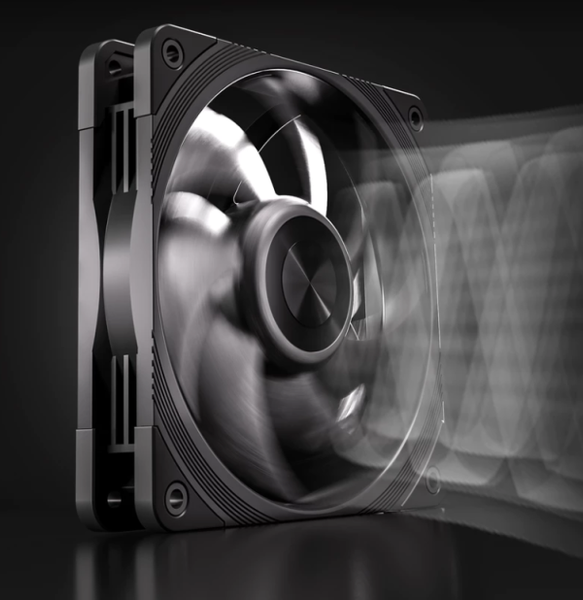  Quạt tản nhiệt PC Jungle Leopard P2 APEX | 120mm, Dual Ball Bearing, Không LED, Đen 