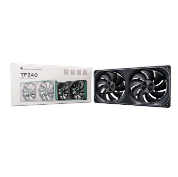  Quạt tản nhiệt PC Jungle Leopard TF240 ARGB (Sync Main) (Gió ngược) | PWM, 800–1600 RPM, Đen 