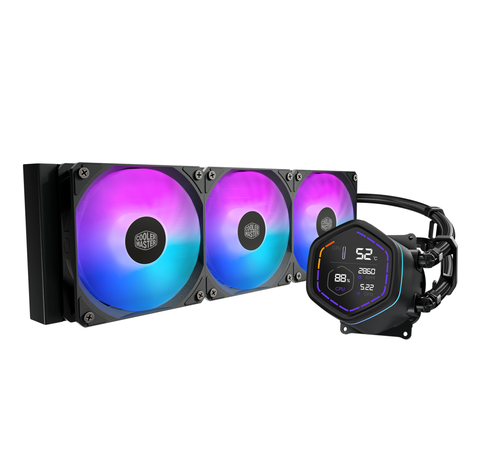 Tản Nhiệt Nước Coolermaster Masterliquid Core Nex Digital 360 ARGB | LED Digital Display, Đen