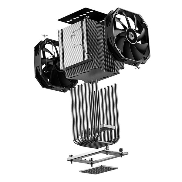  Tản nhiệt khí ID-COOLING A8-SP3 Chuyên Dụng WS, AI System | TDP 320W, Dual Fan 120mm PWM, AMD SP3/sTR5/SP6, Đen 
