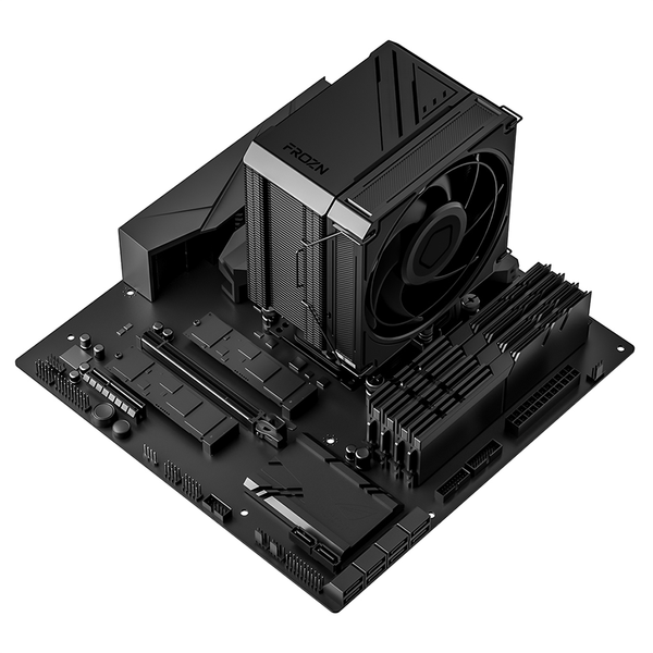  Tản nhiệt khí ID-COOLING FROZN A510 Turbo | 1 Fan 120mm PWM, TDP 240W, 5 ống đồng Direct Touch, Đen 