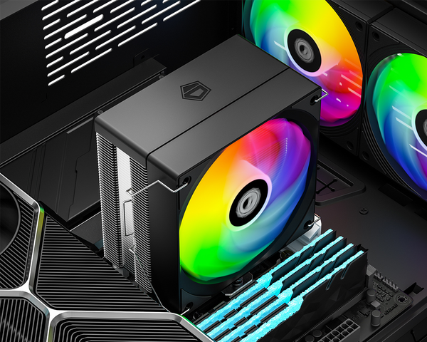  Tản nhiệt khí ID-COOLING SE-214-XT V2 ARGB | 4 Heatpipe, PWM, ARGB, Đen 