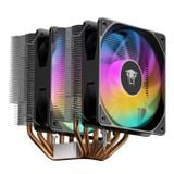  Tản nhiệt khí Leopard G6 ARGB (2 Tháp) | 6 ống đồng 6mm, Quạt 120mm PWM, Đen 