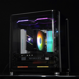  Tản nhiệt khí CPU Jungle Leopard K400 AMD (Only AMD AM2,3,4) RGB Black | 4 Ống đồng, 120mm 
