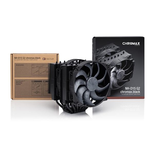  Quạt tản nhiệt khí Noctua NH-D15 G2 chromax.black | Dual Fan 140mm, AM5/AM4, LGA1700/LGA1851, Đen 