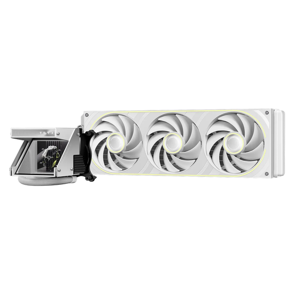  Tản nhiệt nước TRYX HOLO 360 ARGB (L-H360A-DM3M-G0W) | LCD 640×480, 280W, Trắng 