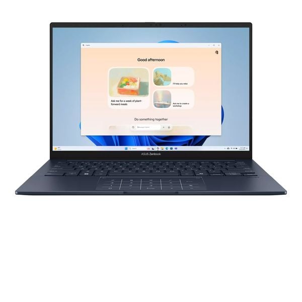  Laptop ASUS Zenbook 14 UX3405CA-ST628W | U5 225H, 16GB DDR5X, SSD 512GB NVMe, 14 inch 3K OLED 120Hz, Windows 11, Xanh 