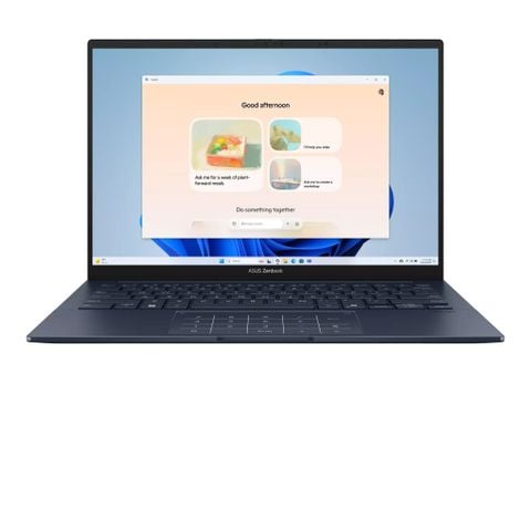 Laptop ASUS Zenbook 14 UX3405CA-ST628W | U5 225H, 16GB DDR5X, SSD 512GB NVMe, 14 inch 3K OLED 120Hz, Windows 11, Xanh