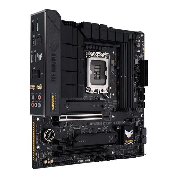  Mainboard ASUS TUF Gaming B760M-PLUS Wifi DDR4 | LGA 1700, mATX, 4 khe RAM 