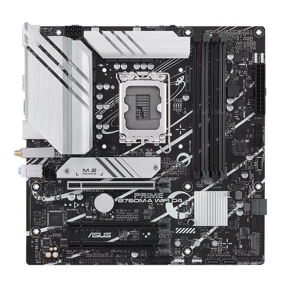  Mainboard ASUS Prime B760M-A Wifi DDR4 | LGA 1700, mATX, 4 khe RAM 