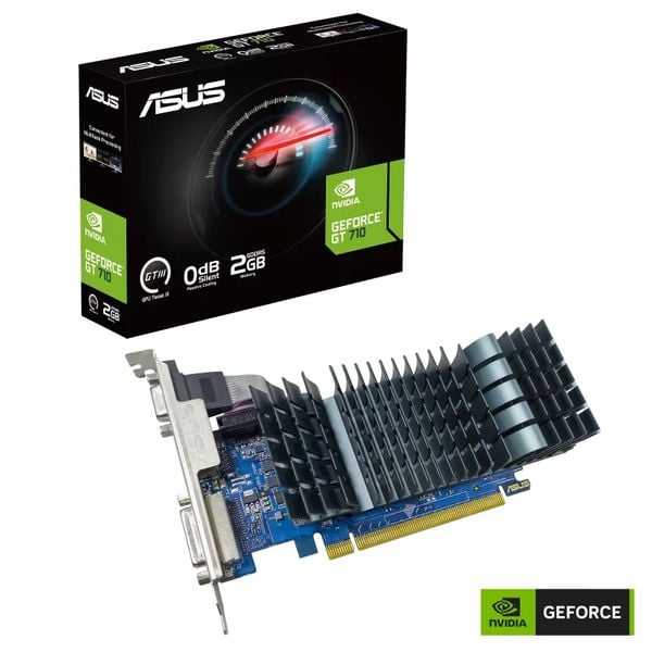  Card màn hình NVIDIA GeForce GT 710 Asus EVO | 2GB GDDR5, 192 CUDA, 300W 