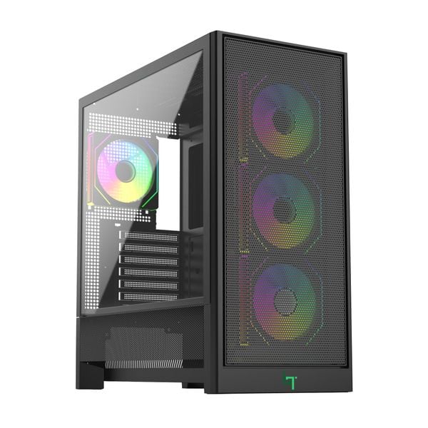  Thùng máy Linktech Bahamut 4Fa Full ATX Gaming (Kèm Sẵn 4F Argb) - Đen 
