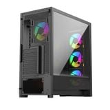  Thùng máy Gaming LinkTech Bahamut 4FA Full Atx (Kèm Sẵn 4F ARGB) (Hồ Cá) 