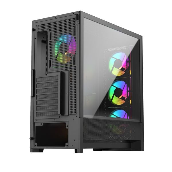  Thùng máy Linktech Bahamut 4Fa Full ATX Gaming (Kèm Sẵn 4F Argb) - Đen 