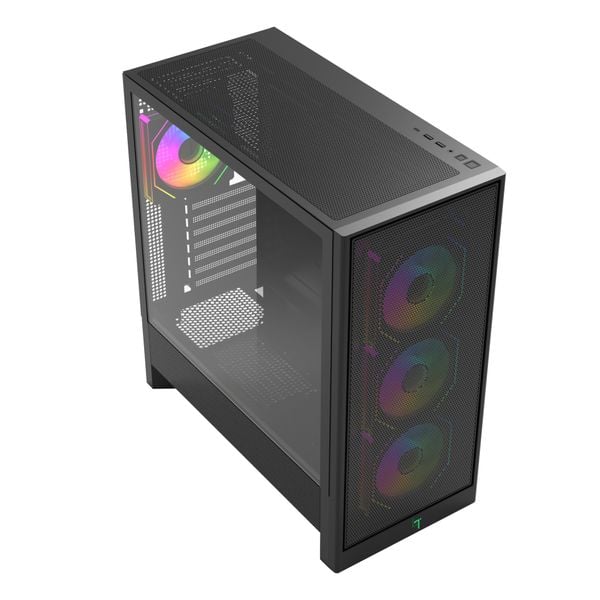  Thùng máy Linktech Bahamut 4Fa Full ATX Gaming (Kèm Sẵn 4F Argb) - Đen 