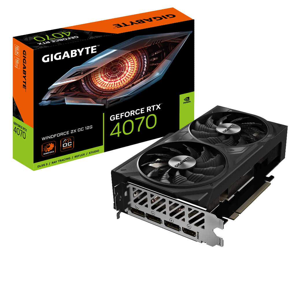 [Cũ] Card màn hình Gigabyte RTX 4070 Windforce OC 12GB 2 Fan | BH 3T STAR