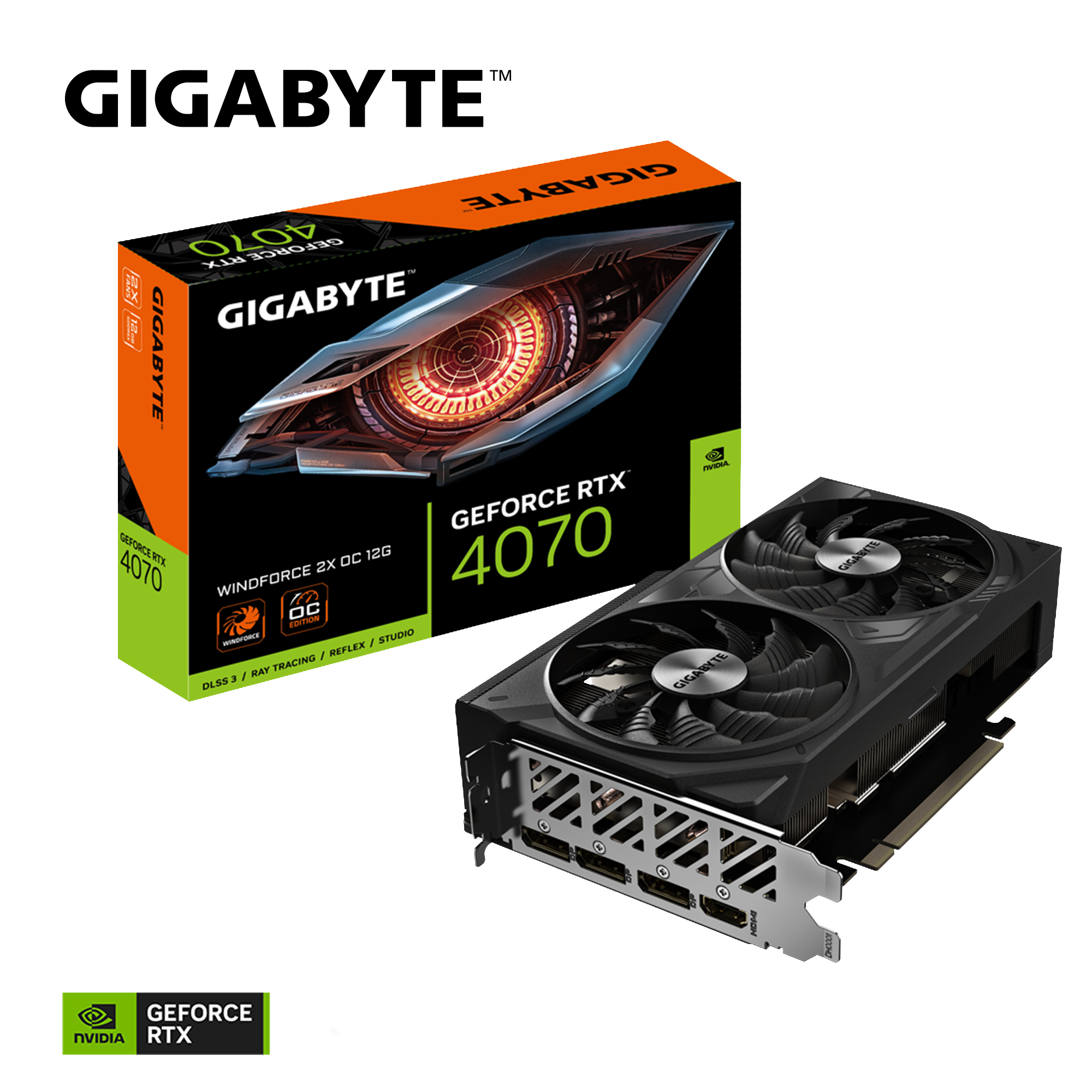 [Cũ] Card màn hình Gigabyte RTX 4070 Windforce OC 12GB 2 Fan | BH 3T STAR