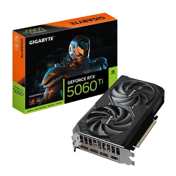  Card màn hình Gigabyte GeForce RTX 5060 Ti WINDFORCE MAX OC 8G (GV-N506TWF2MAX OC-8GD) | 8GB GDDR7, 4608 CUDA 