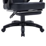  Ghế Warrior Gaming Raider Series WGC210 - Black / Gray | Kê chân, Tay ghế linh hoạt, Foam nguyên khối 