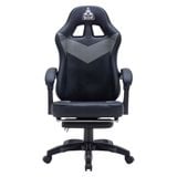  Ghế Warrior Gaming Raider Series WGC210 - Black / Gray | Kê chân, Tay ghế linh hoạt, Foam nguyên khối 
