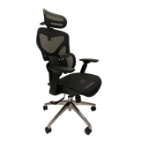  Ghế công thái học Manson Iris lưới đen | Lưng nâng hạ, mặt ngồi trượt, tay 3D, Piston 4 cấp BIFMA, có gác chân 