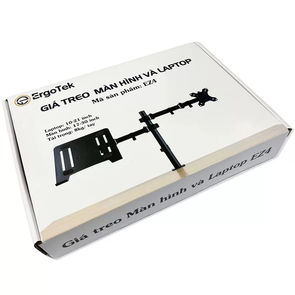  Giá treo màn hình (17-32") + Kẹp Laptop (10-21") Ergotek EZ4 | VESA 75x75/100x100, Xoay 360° 