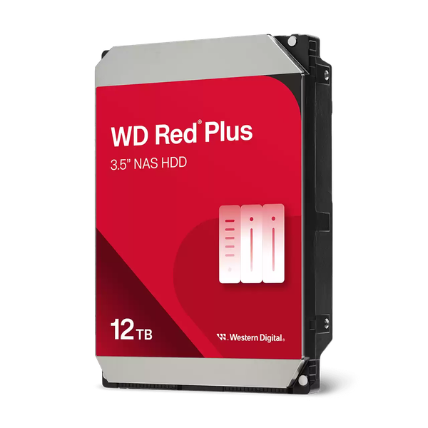  Ổ cứng HDD Western Digital Red Plus 12TB WD120EFGX | SATA III, 3.5 inch, 7200RPM, 512MB Cache 