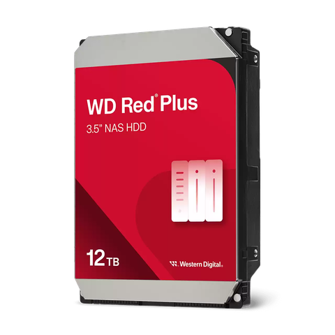 Ổ cứng HDD Western Digital Red Plus 12TB WD120EFGX | SATA III, 3.5 inch, 7200RPM, 512MB Cache